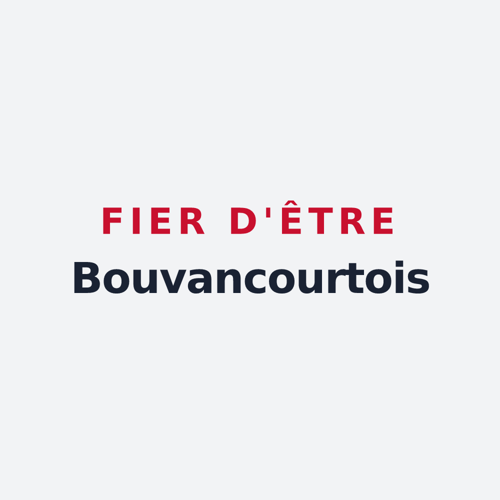Poster « Fier d'être Bouvancourtois » — design pour Bouvancourt