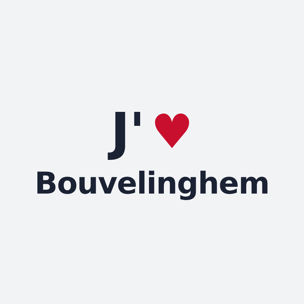 Poster personnalisé Bouvelinghem — design J'aime Bouvelinghem