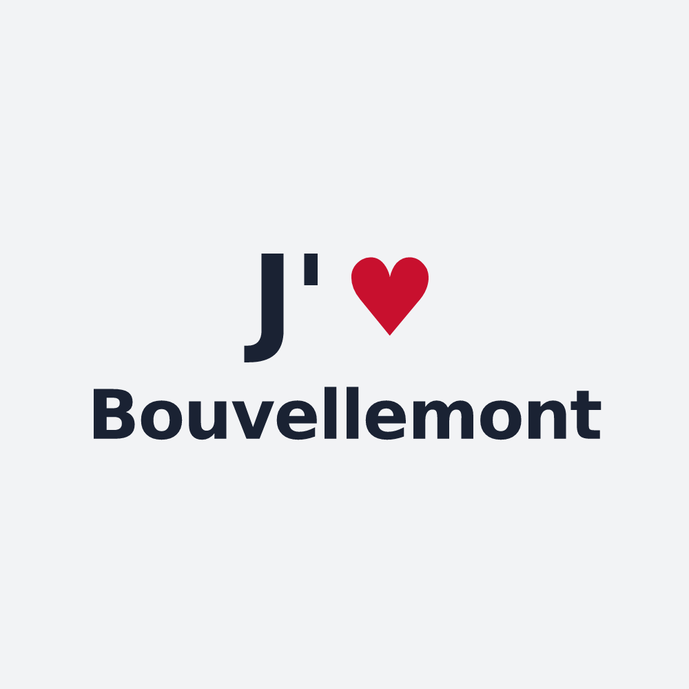 Poster personnalisé Bouvellemont — design J'aime Bouvellemont