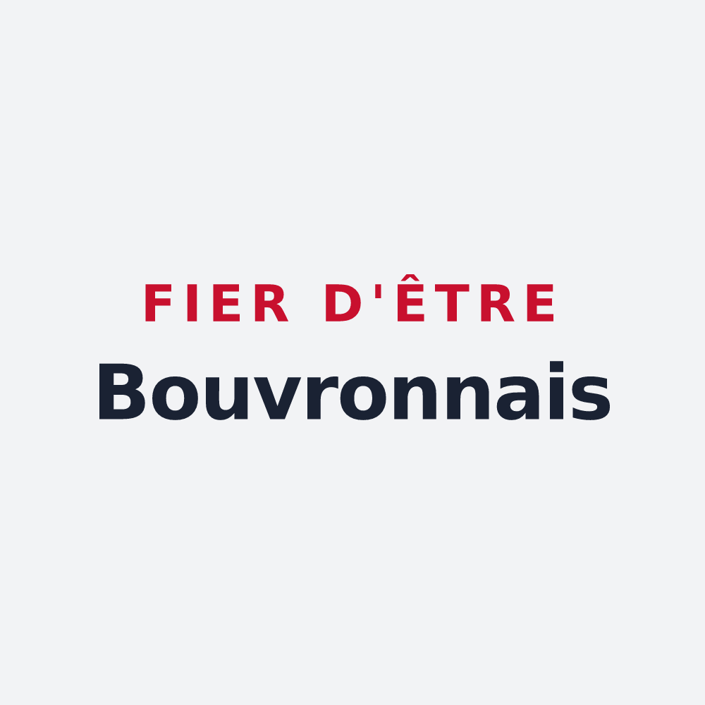 Poster « Fier d'être Bouvronnais » — design pour Bouvron