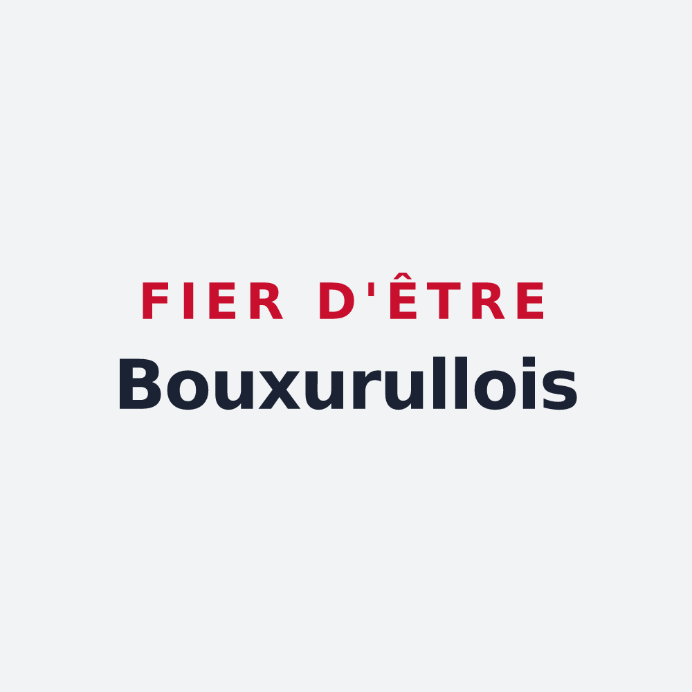 Poster « Fier d'être Bouxurullois » — design pour Bouxurulles