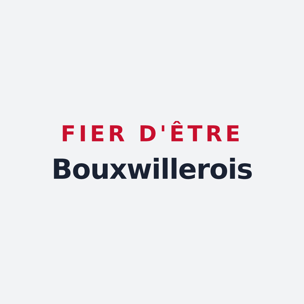 Poster « Fier d'être Bouxwillerois » — design pour Bouxwiller