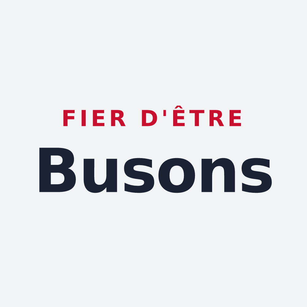 Poster « Fier d'être Busons » — design pour Bouy