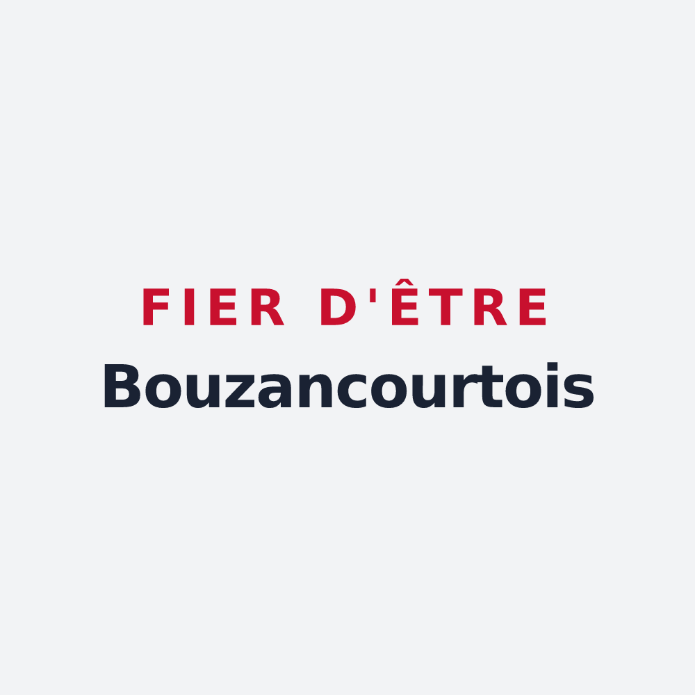 Poster « Fier d'être Bouzancourtois » — design pour Bouzancourt