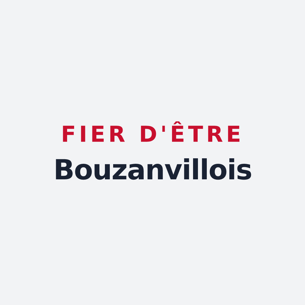 Poster « Fier d'être Bouzanvillois » — design pour Bouzanville