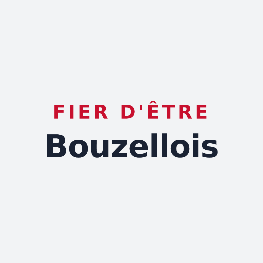 Poster « Fier d'être Bouzellois » — design pour Bouzel