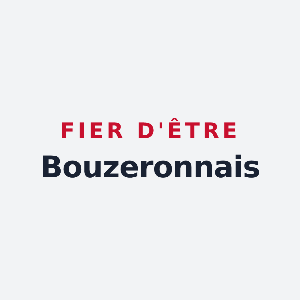 Poster « Fier d'être Bouzeronnais » — design pour Bouzeron
