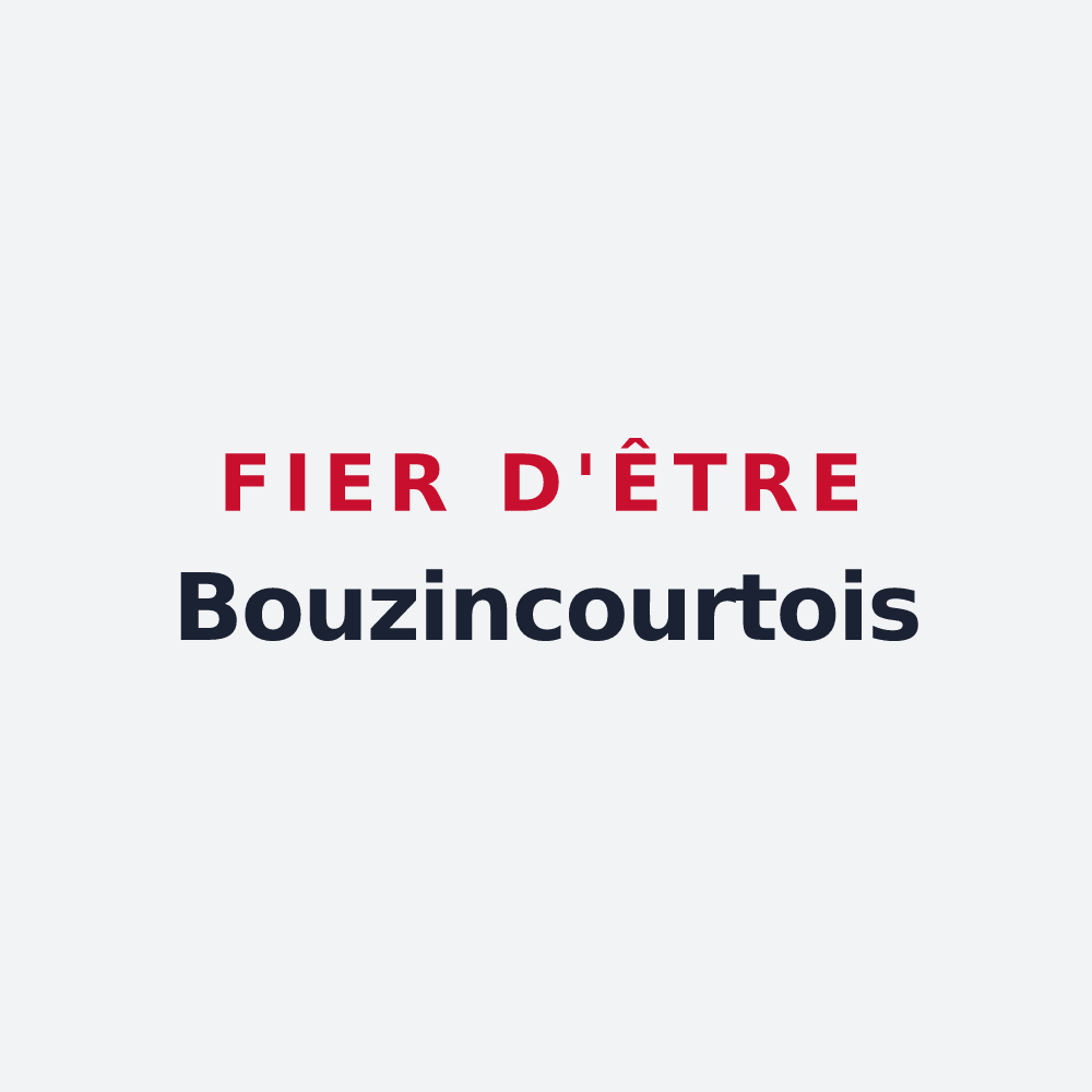 Poster « Fier d'être Bouzincourtois » — design pour Bouzincourt