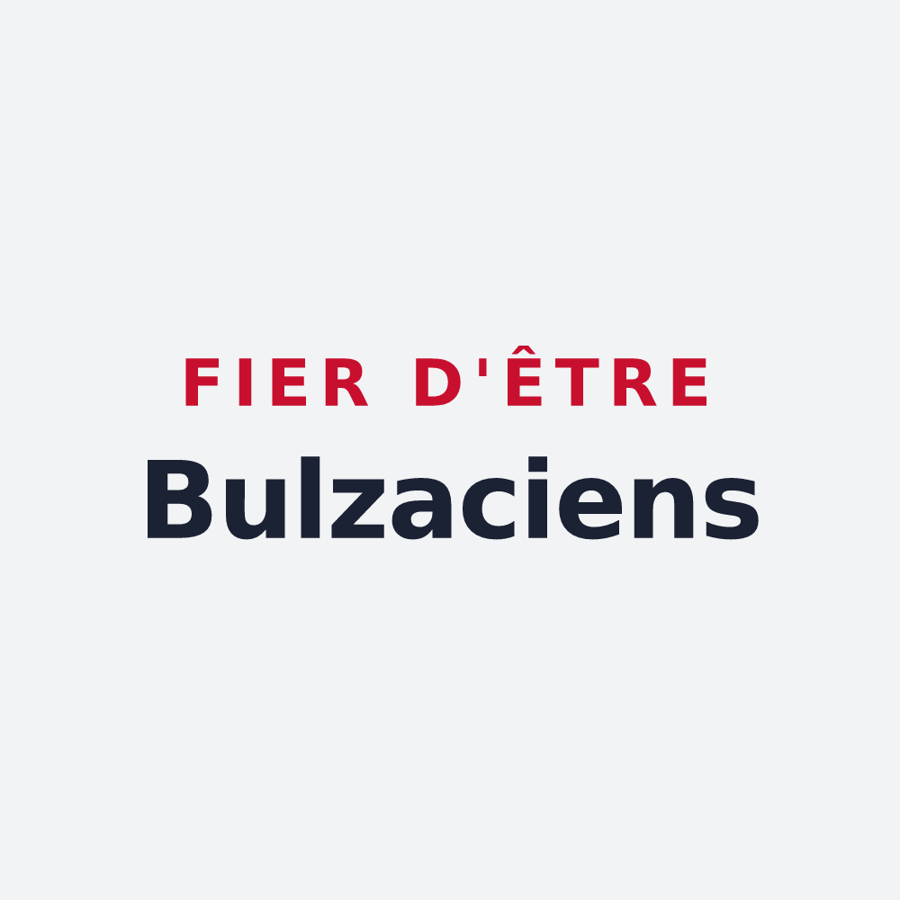 Poster « Fier d'être Bulzaciens » — design pour Bouzy-la-Forêt