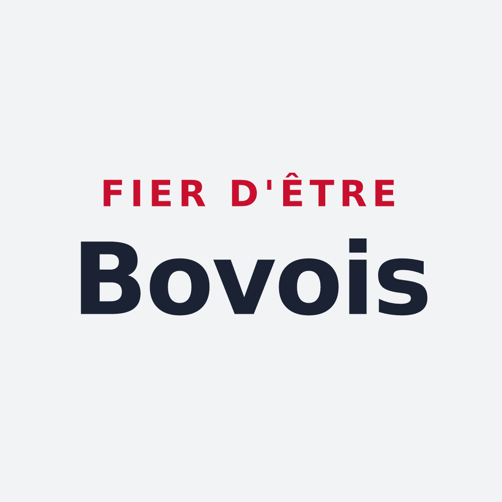 Poster « Fier d'être Bovois » — design pour Boves