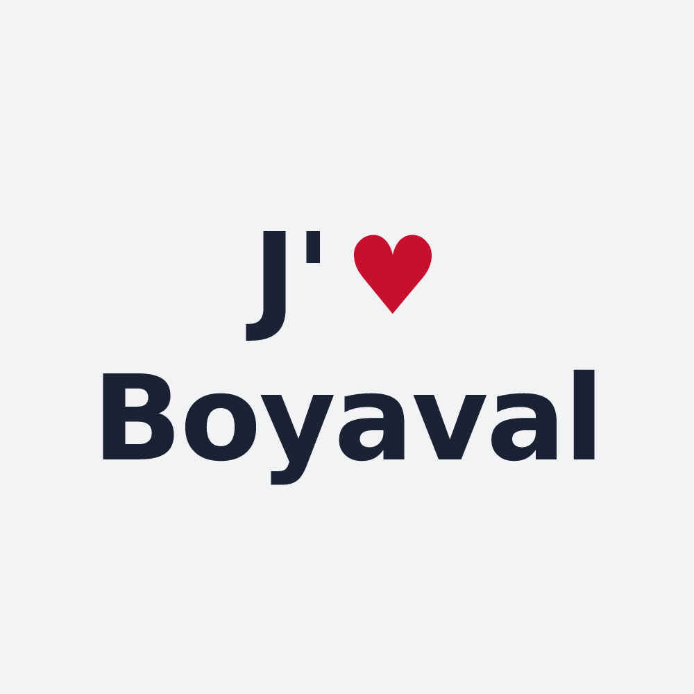Poster personnalisé Boyaval — design J'aime Boyaval