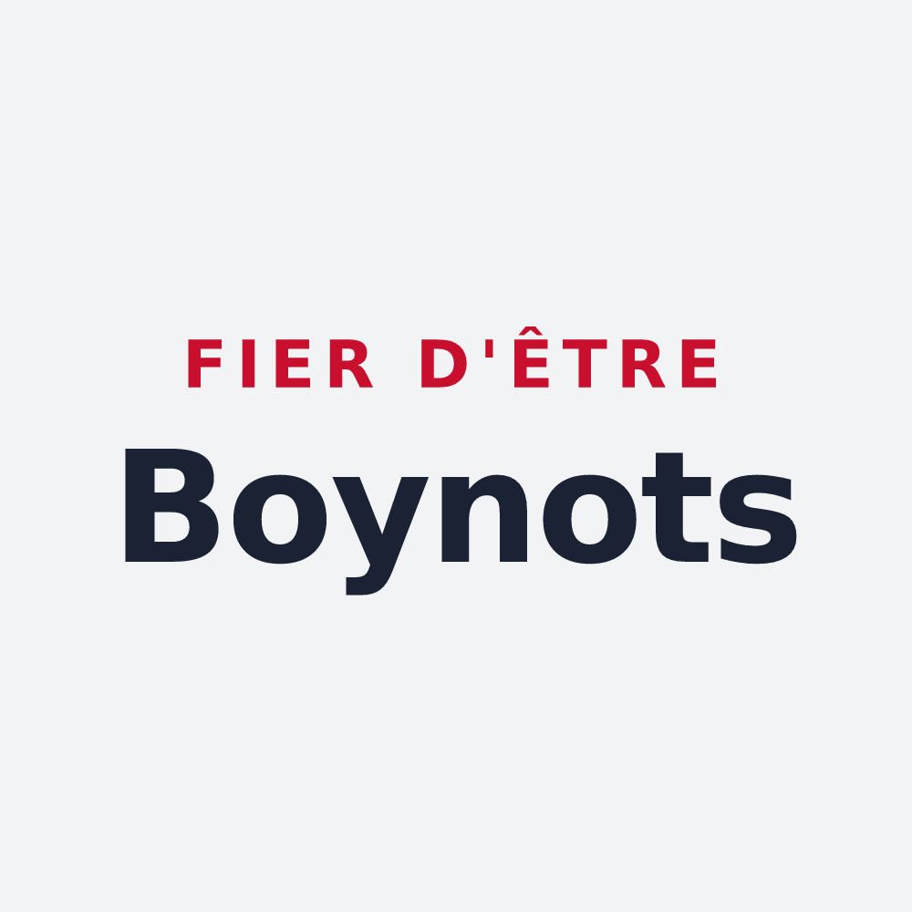 Poster « Fier d'être Boynots » — design pour Boynes