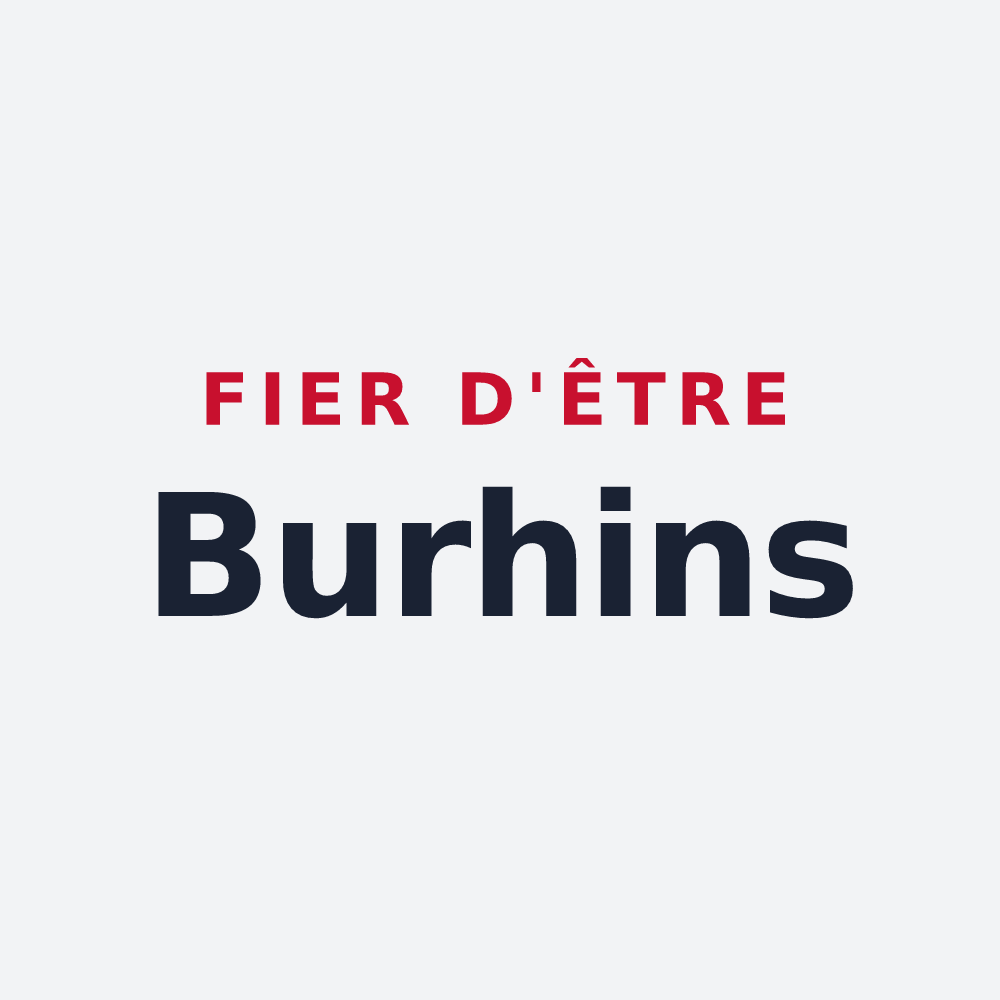 Poster « Fier d'être Burhins » — design pour Boz