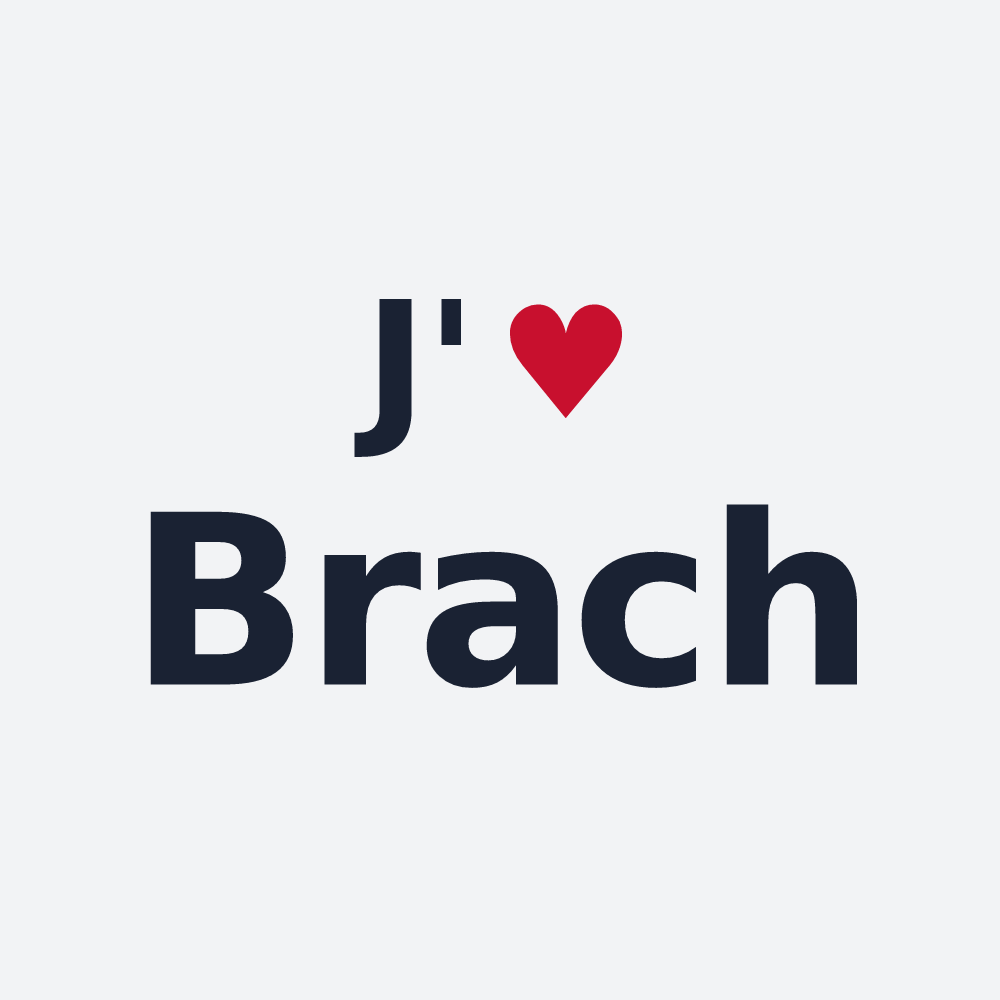 Poster personnalisé Brach — design J'aime Brach