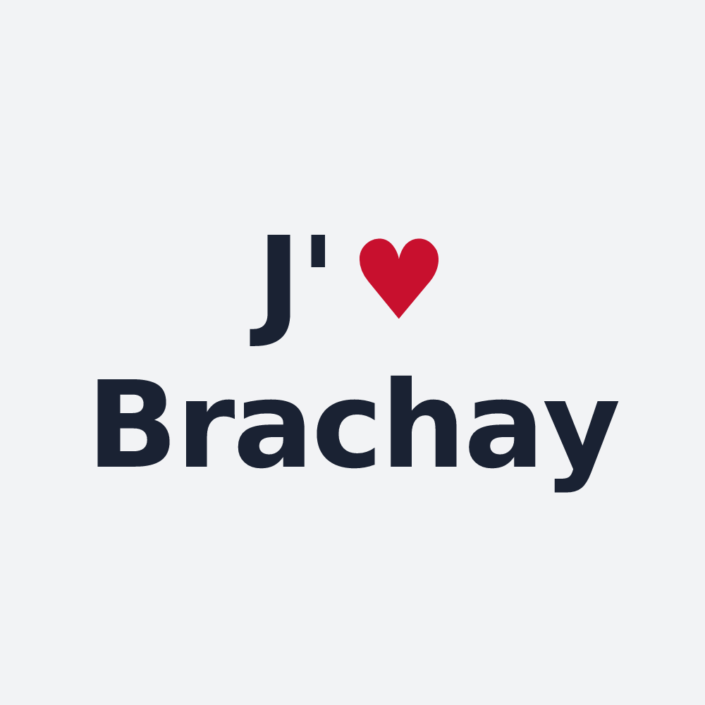 Poster personnalisé Brachay — design J'aime Brachay