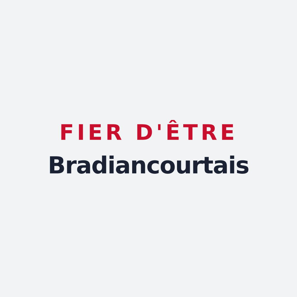 Poster « Fier d'être Bradiancourtais » — design pour Bradiancourt