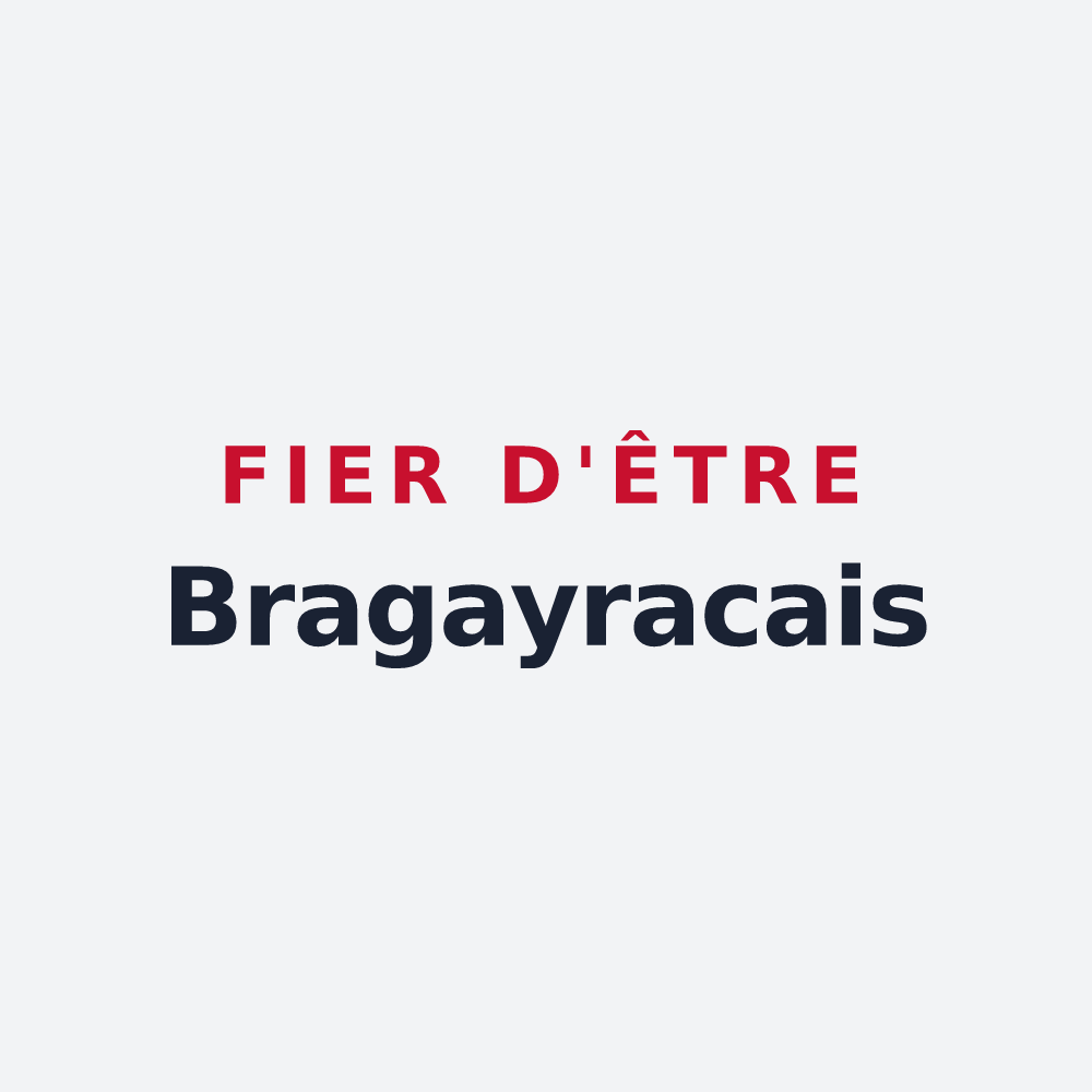 Poster « Fier d'être Bragayracais » — design pour Bragayrac