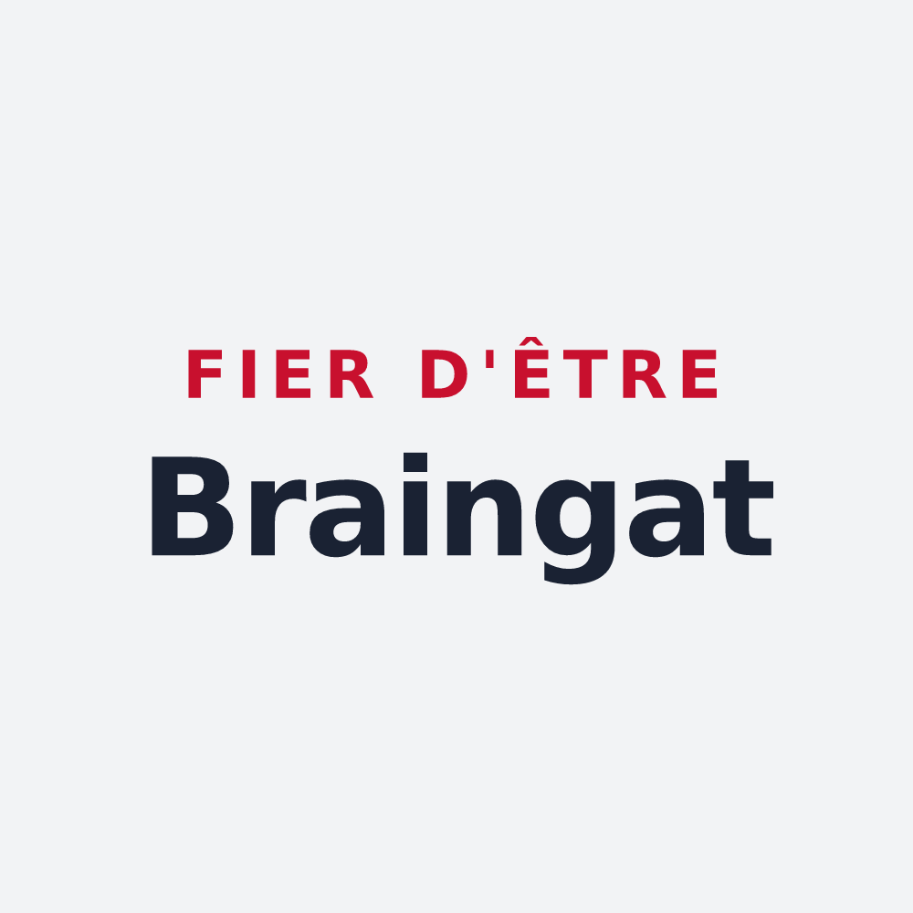 Poster « Fier d'être Braingat » — design pour Brain