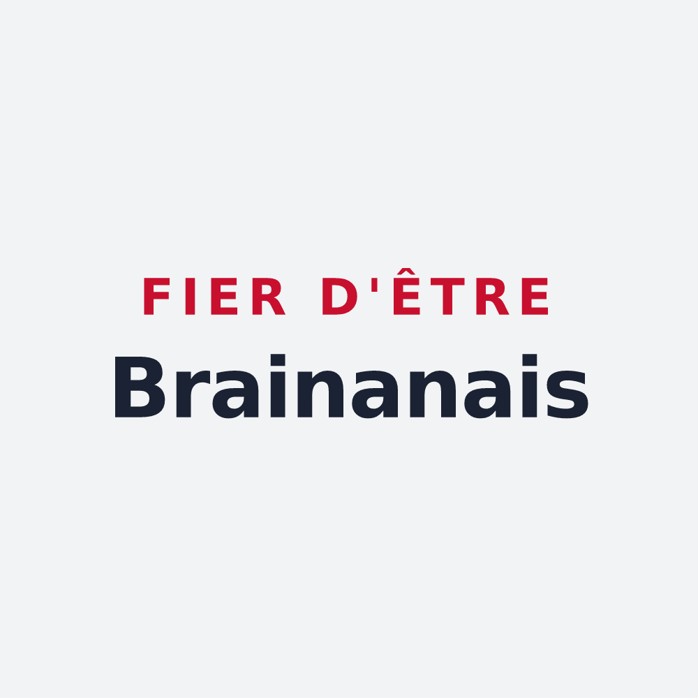 Poster « Fier d'être Brainanais » — design pour Brainans