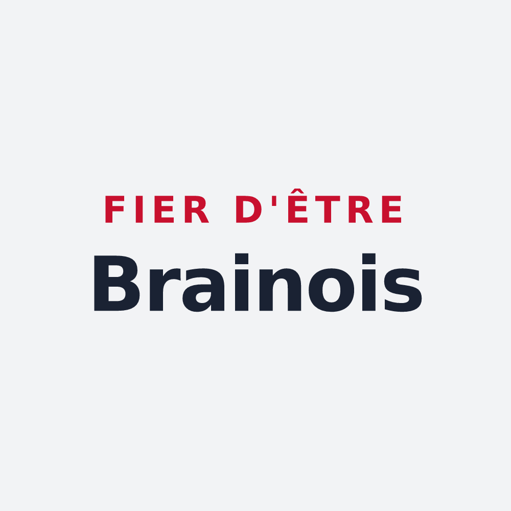 Poster « Fier d'être Brainois » — design pour Braine
