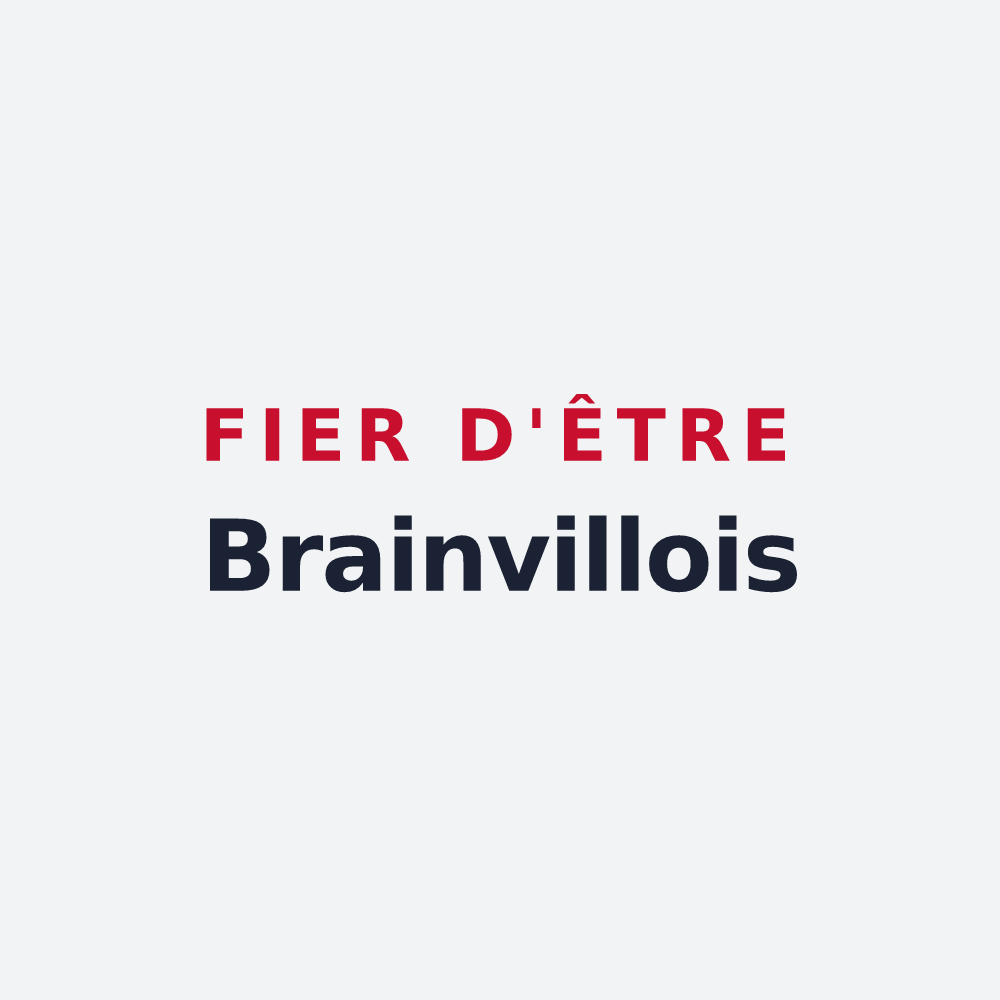 Poster « Fier d'être Brainvillois » — design pour Brainville