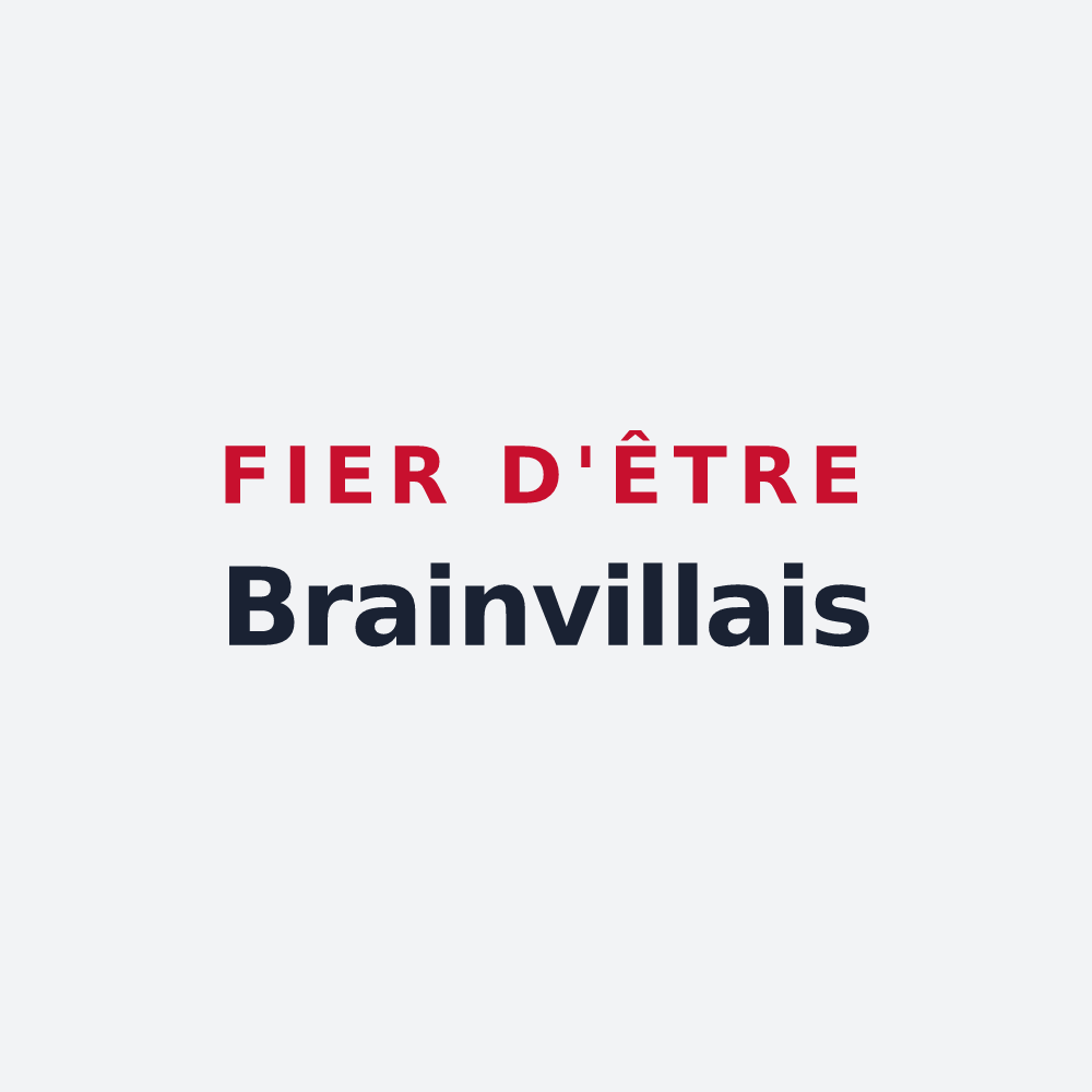 Poster « Fier d'être Brainvillais » — design pour Brainville
