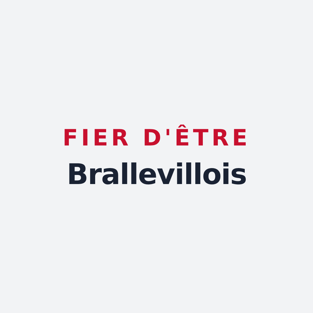 Poster « Fier d'être Brallevillois » — design pour Bralleville