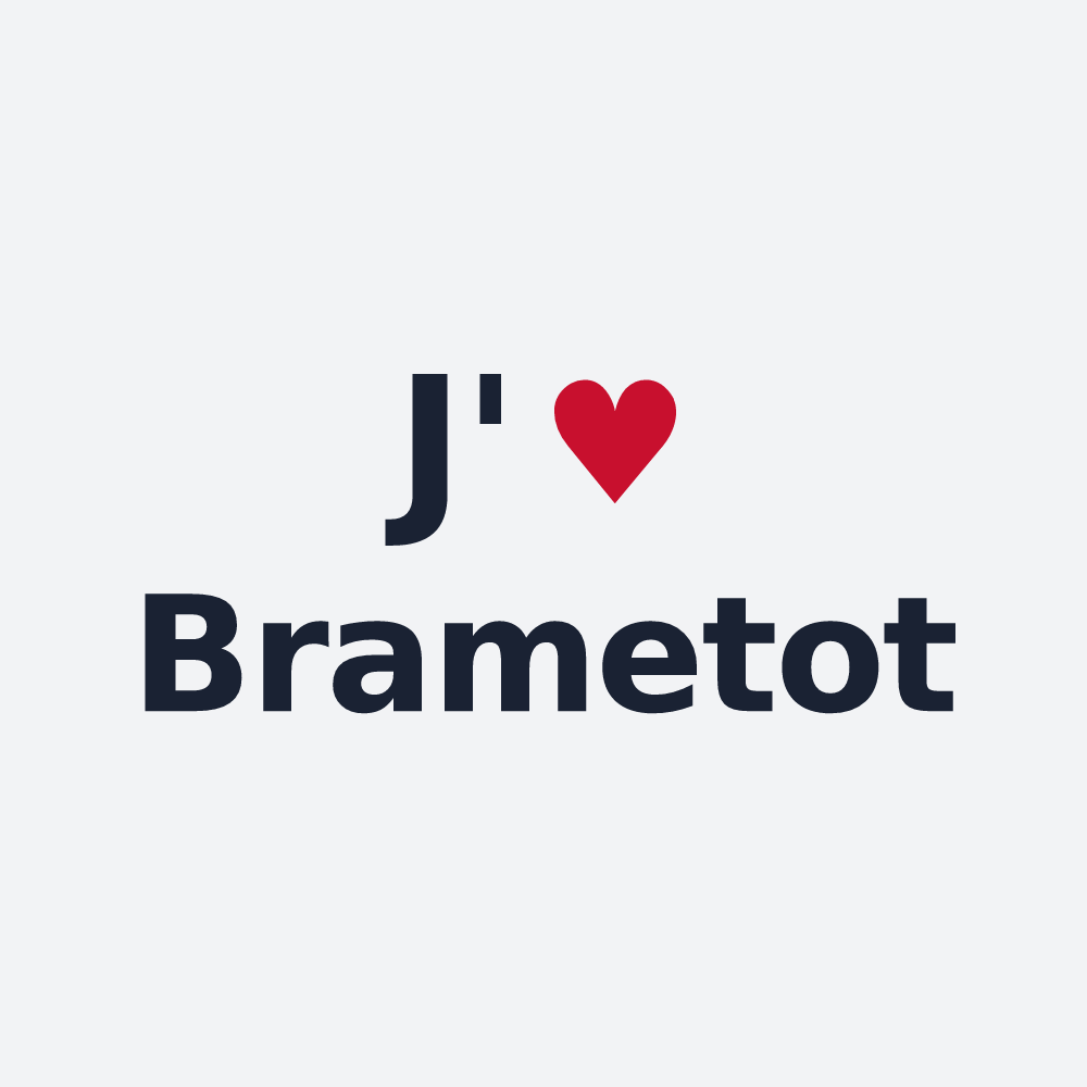 Poster personnalisé Brametot — design J'aime Brametot