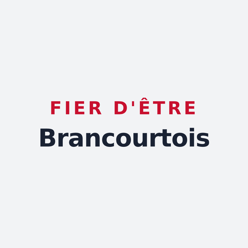 Poster « Fier d'être Brancourtois » — design pour Brancourt-en-Laonnois