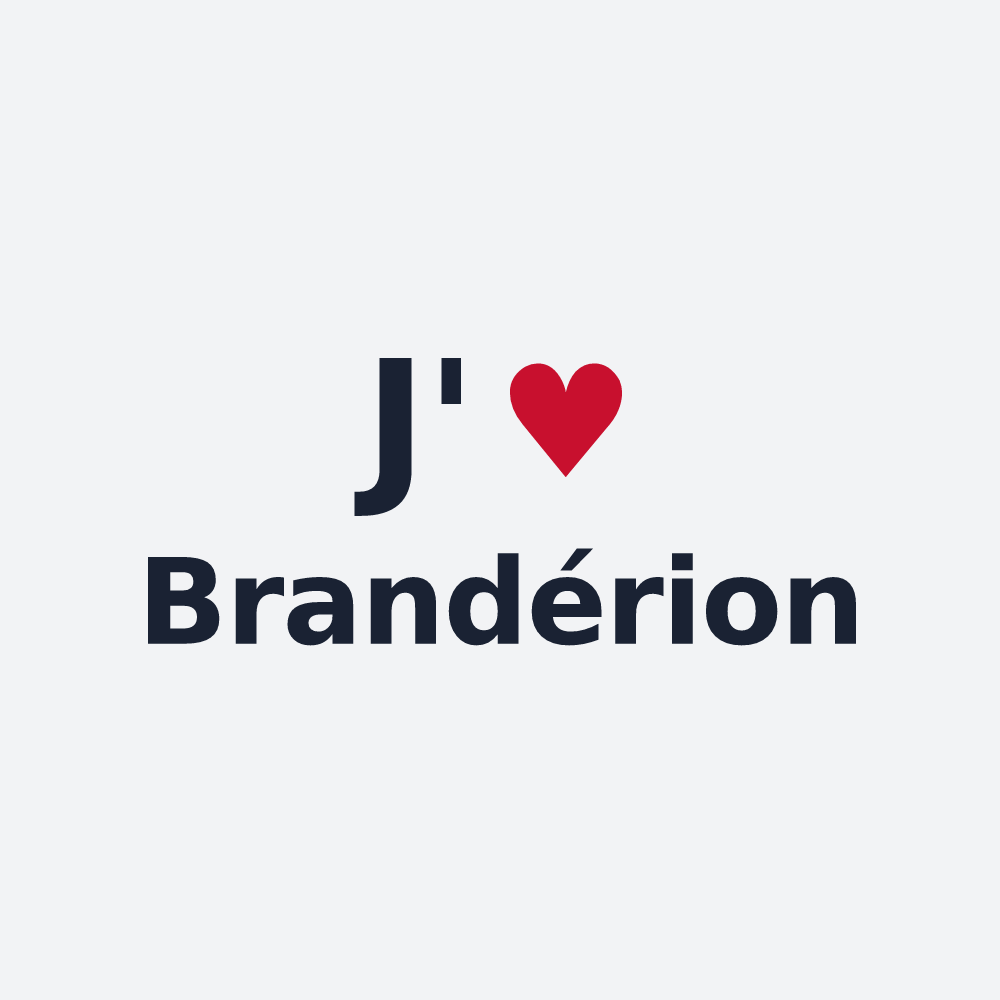 Poster personnalisé Brandérion — design J'aime Brandérion