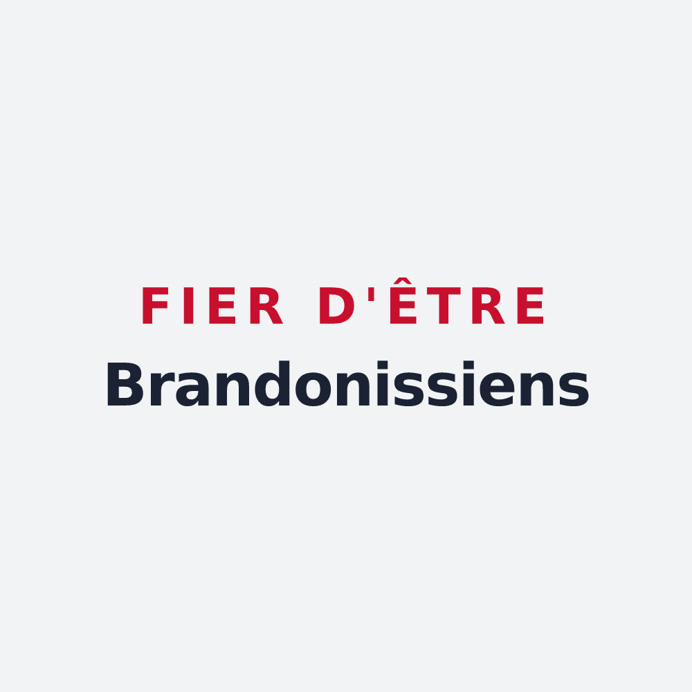 Poster « Fier d'être Brandonissiens » — design pour Brandonvillers