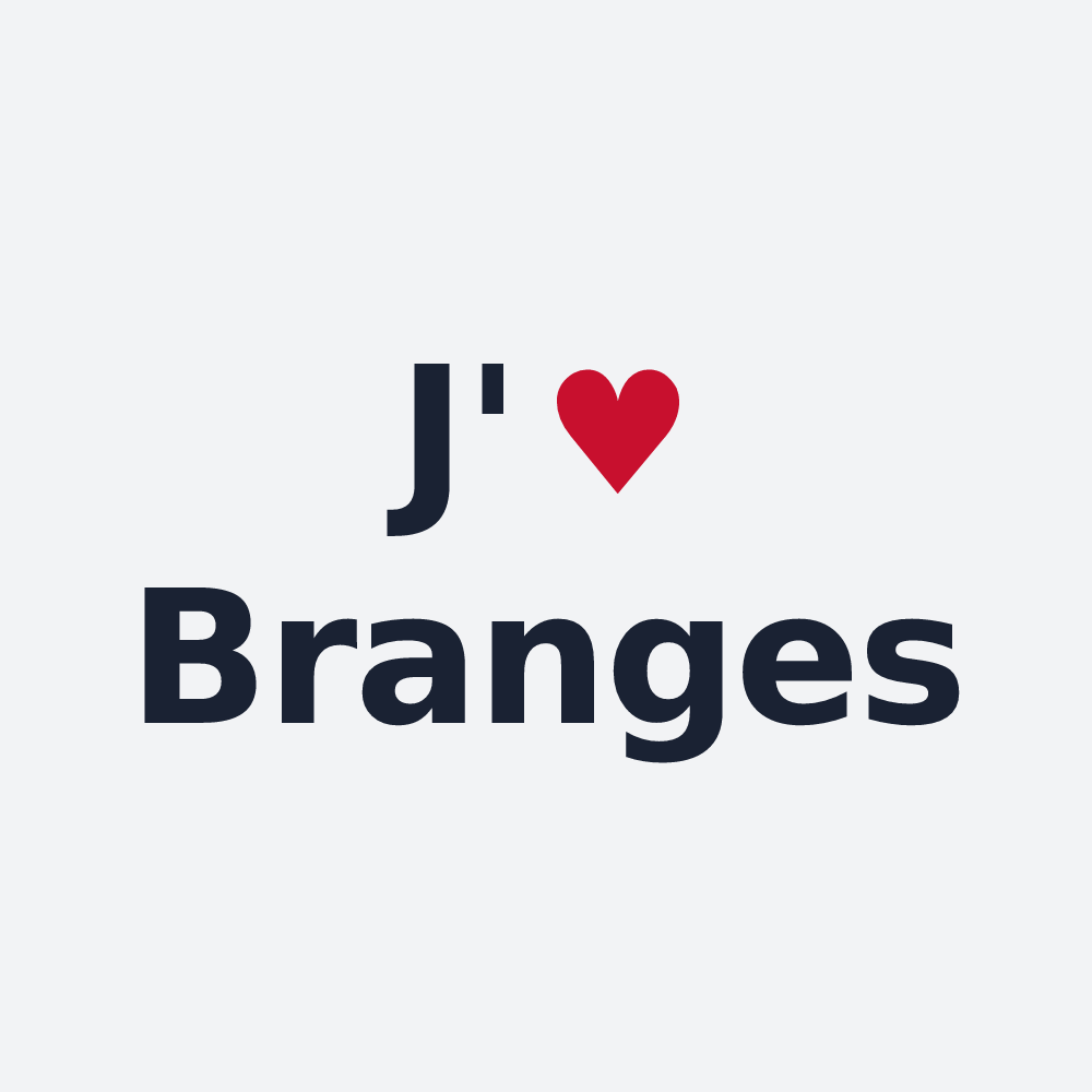 Poster personnalisé Branges — design J'aime Branges
