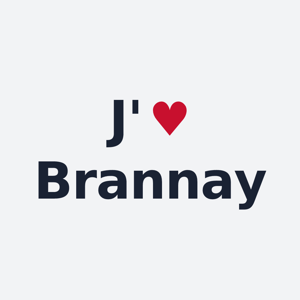 Poster personnalisé Brannay — design J'aime Brannay