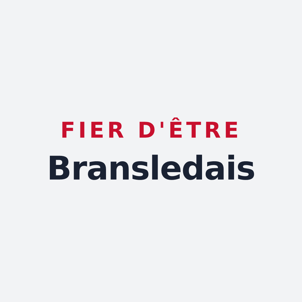 Poster « Fier d'être Bransledais » — design pour Bransles