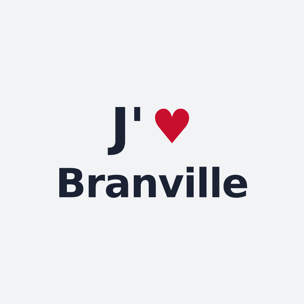 Poster personnalisé Branville — design J'aime Branville