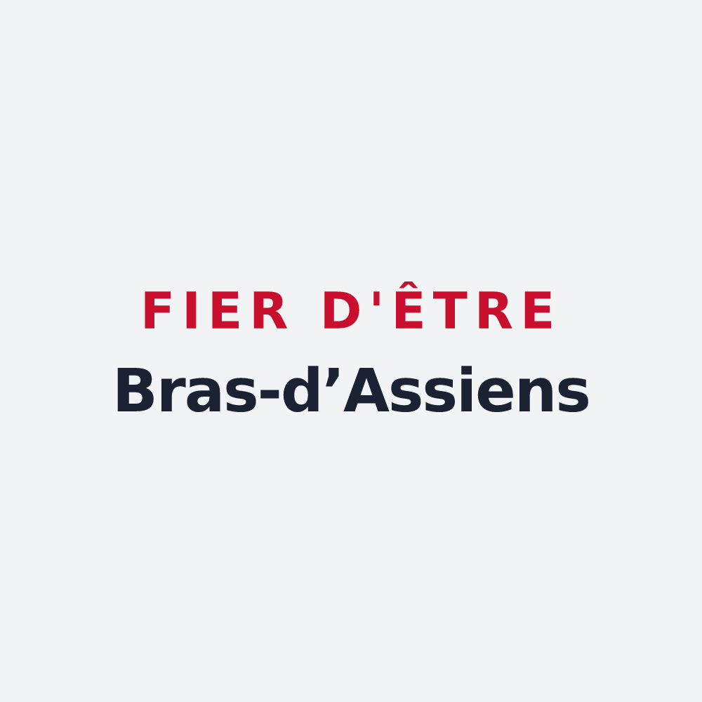 Poster « Fier d'être Bras-d’Assiens » — design pour Bras-d'Asse