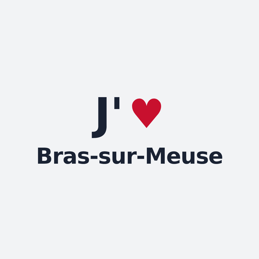 Poster personnalisé Bras-sur-Meuse — design J'aime Bras-sur-Meuse