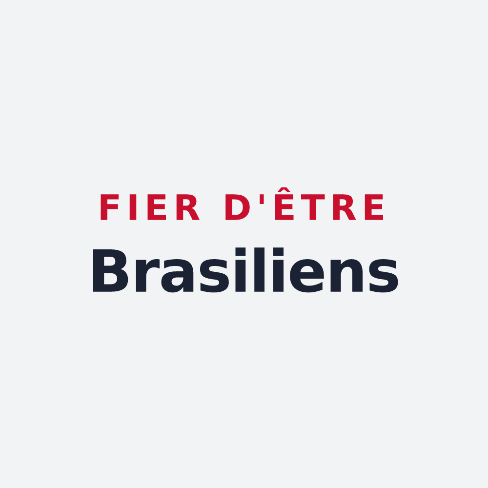 Poster « Fier d'être Brasiliens » — design pour Bras-sur-Meuse