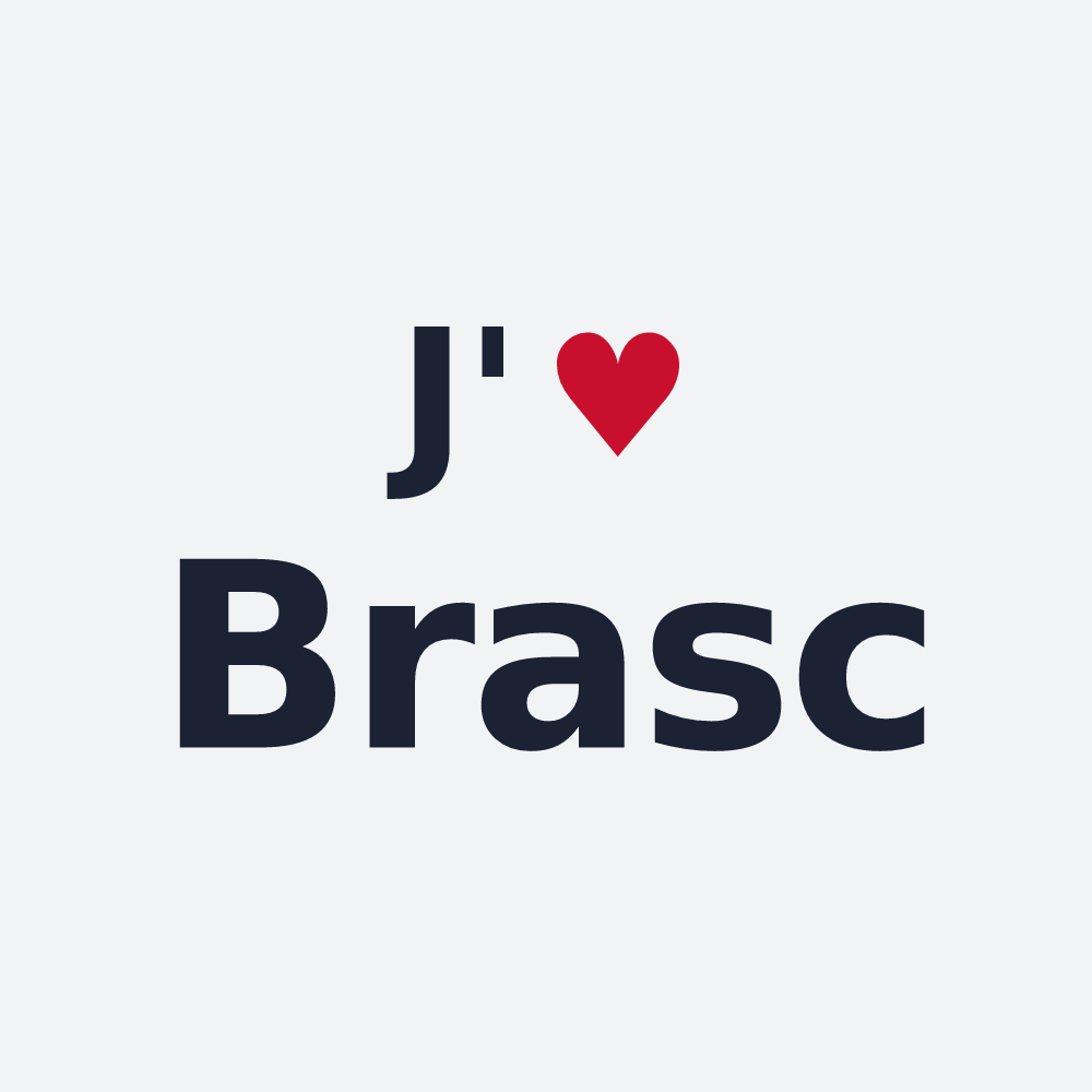Poster personnalisé Brasc — design J'aime Brasc