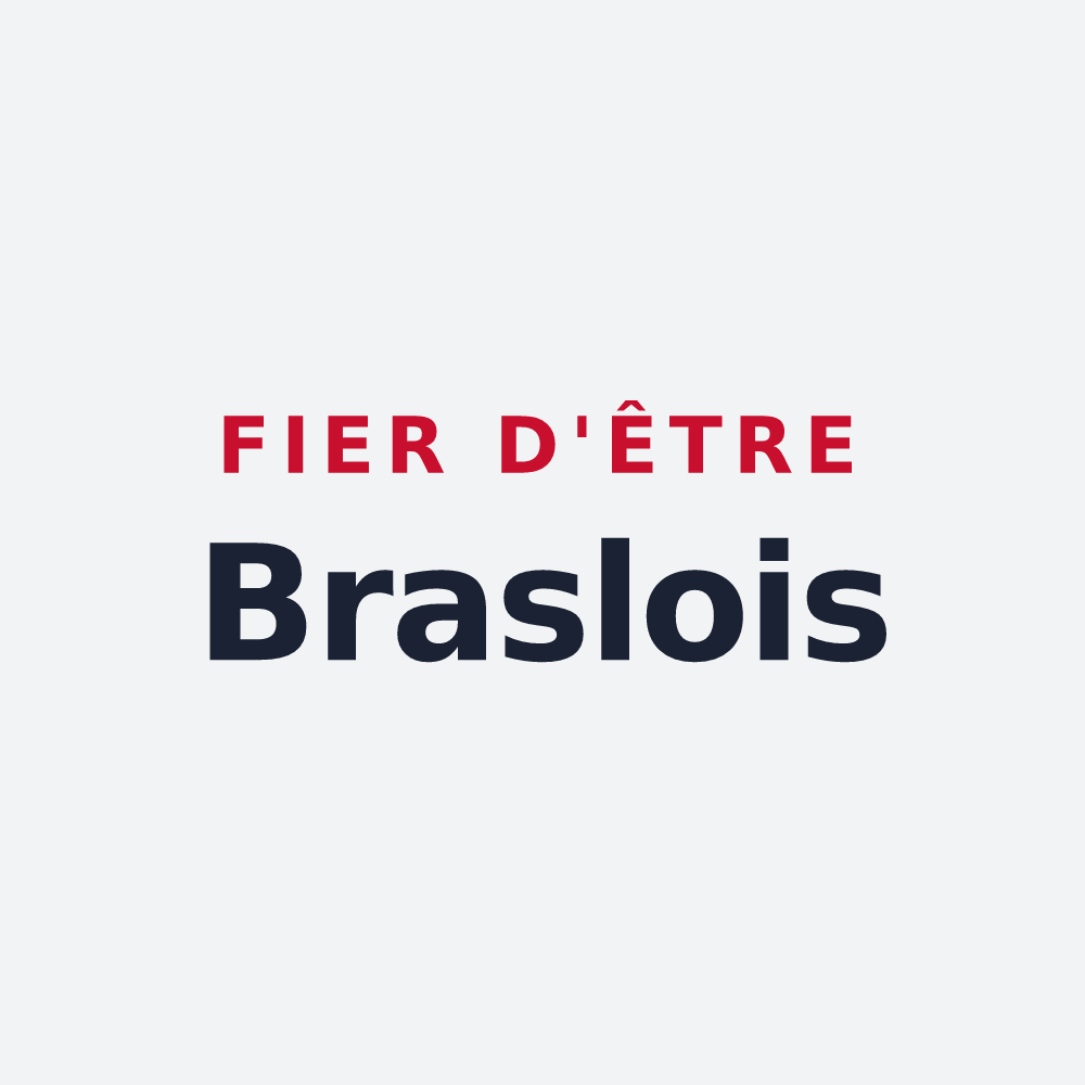 Poster « Fier d'être Braslois » — design pour Brasles