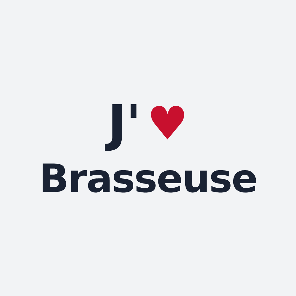 Poster personnalisé Brasseuse — design J'aime Brasseuse
