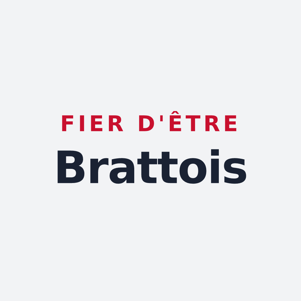 Poster « Fier d'être Brattois » — design pour Bratte