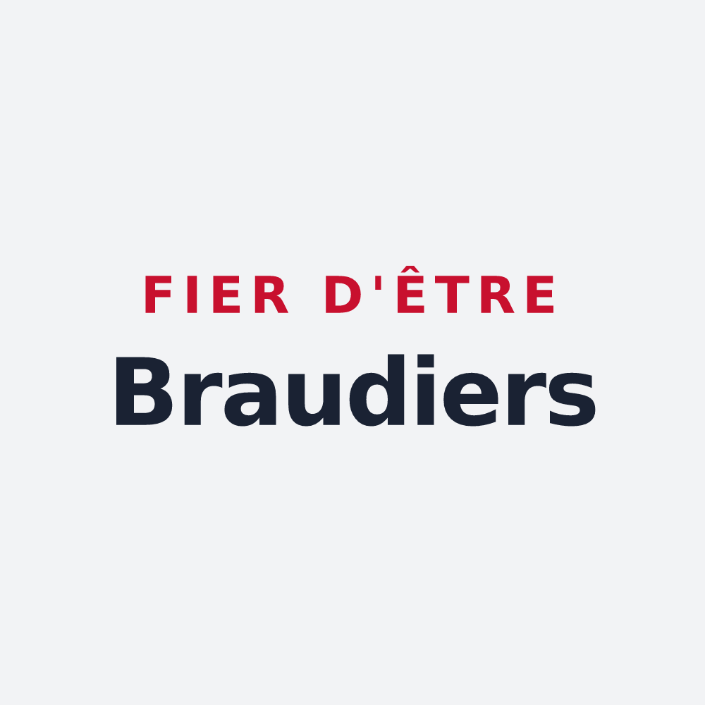 Poster « Fier d'être Braudiers » — design pour Braud-et-Saint-Louis