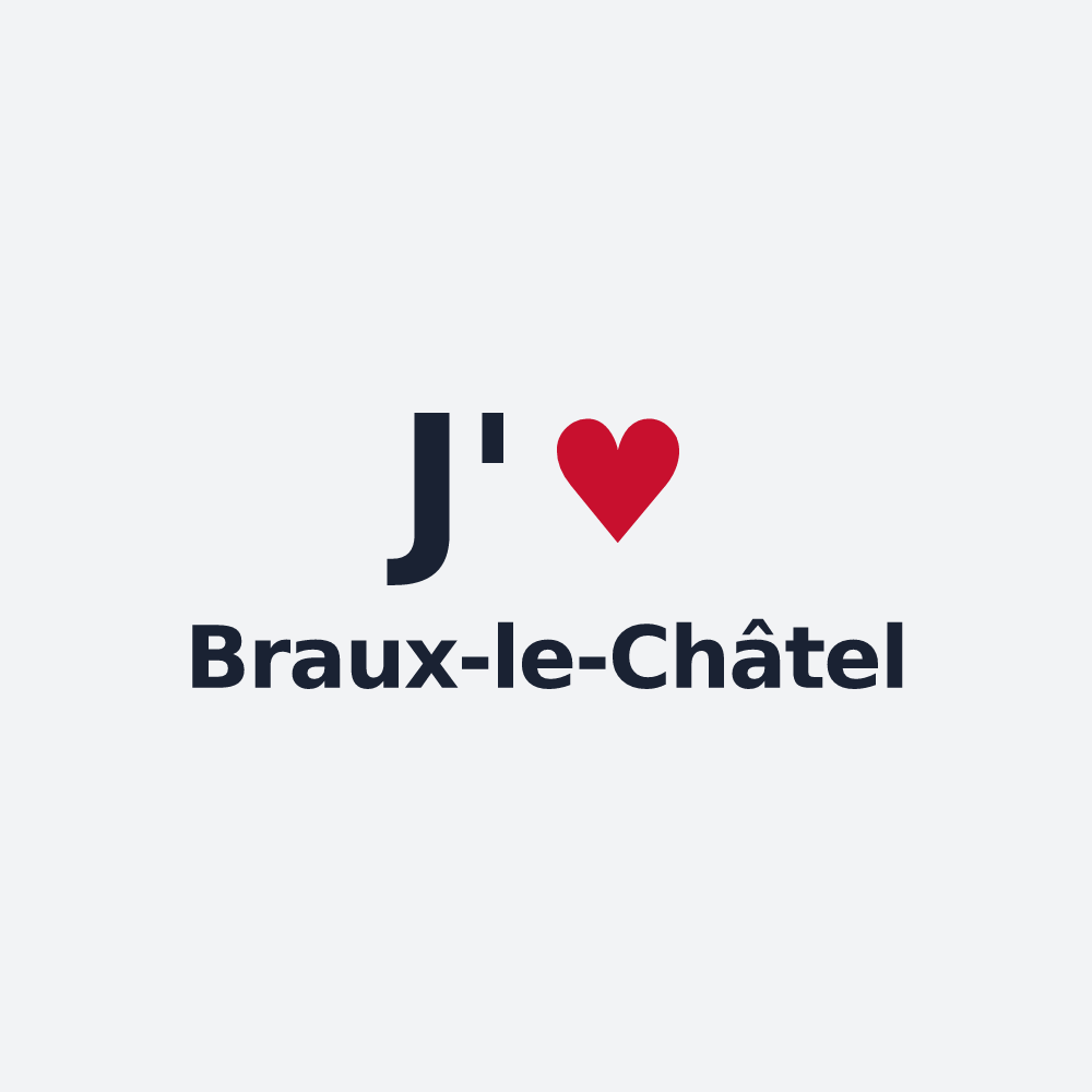 Poster personnalisé Braux-le-Châtel — design J'aime Braux-le-Châtel