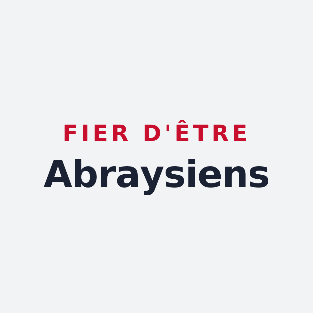 Poster « Fier d'être Abraysiens » — design pour Bray-Saint-Aignan