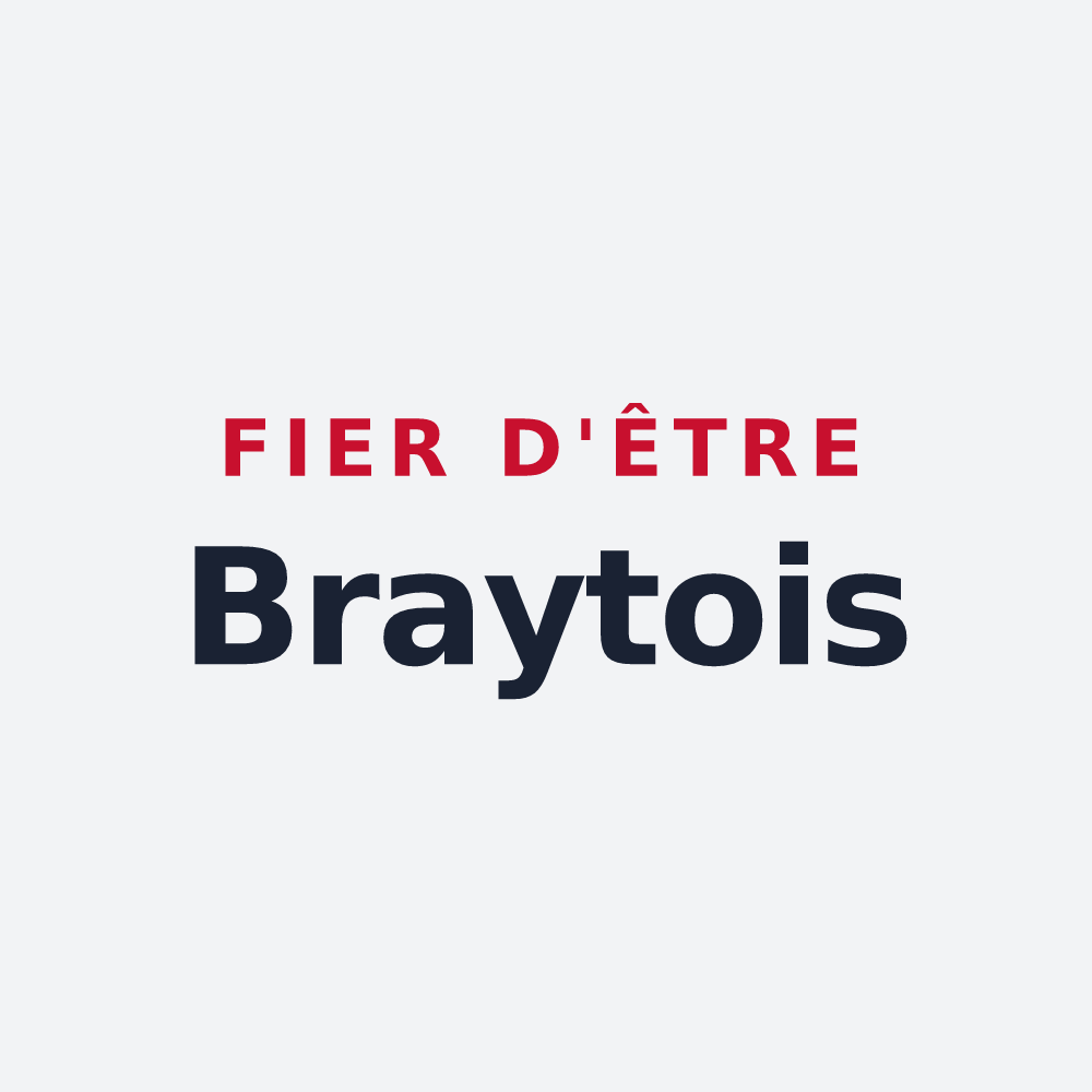 Poster « Fier d'être Braytois » — design pour Bray-sur-Seine