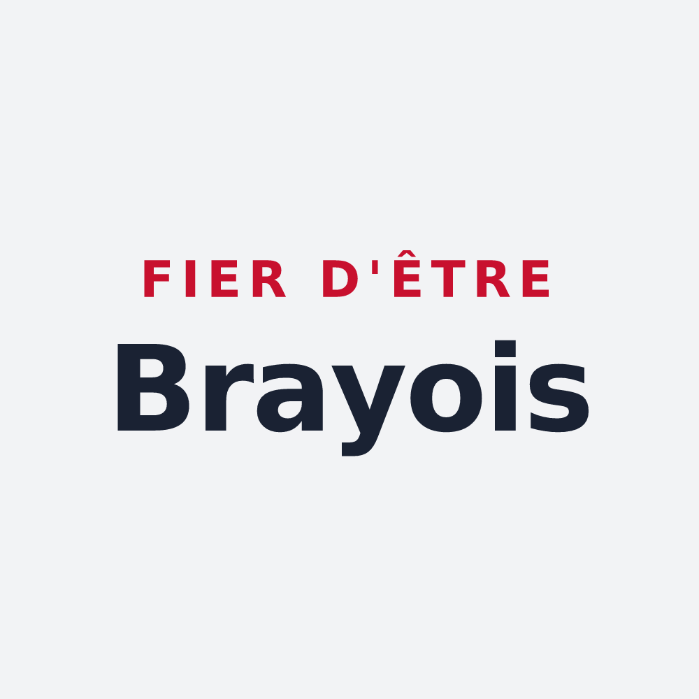 Poster « Fier d'être Brayois » — design pour Braye-en-Laonnois