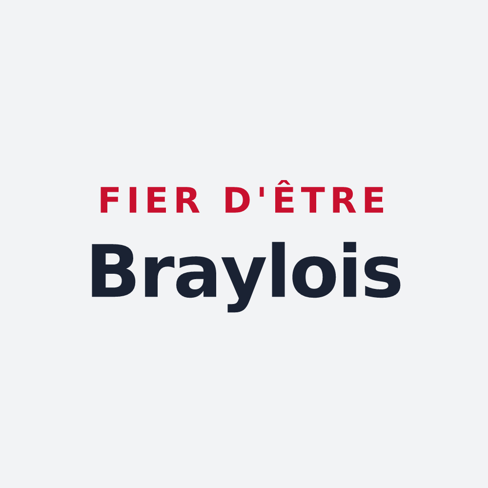 Poster « Fier d'être Braylois » — design pour Braye-sur-Maulne