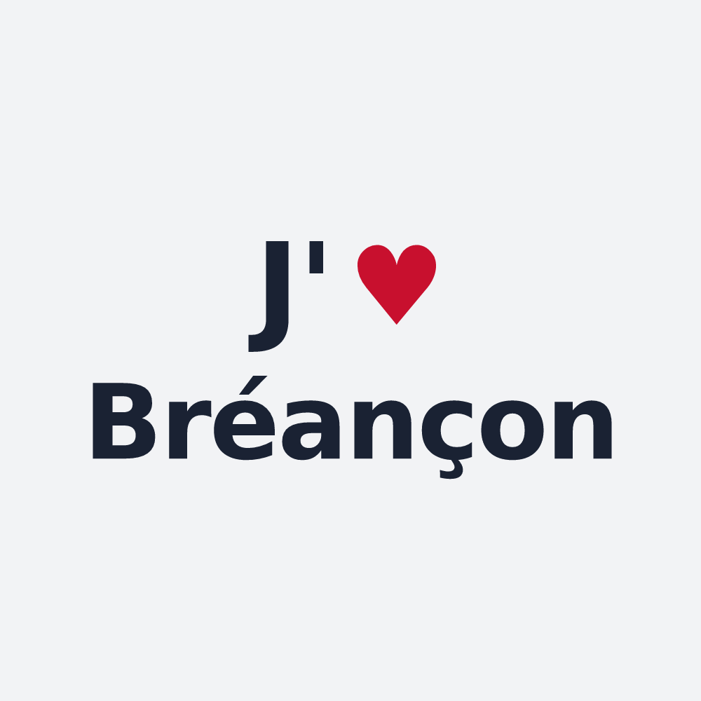 Poster personnalisé Bréançon — design J'aime Bréançon