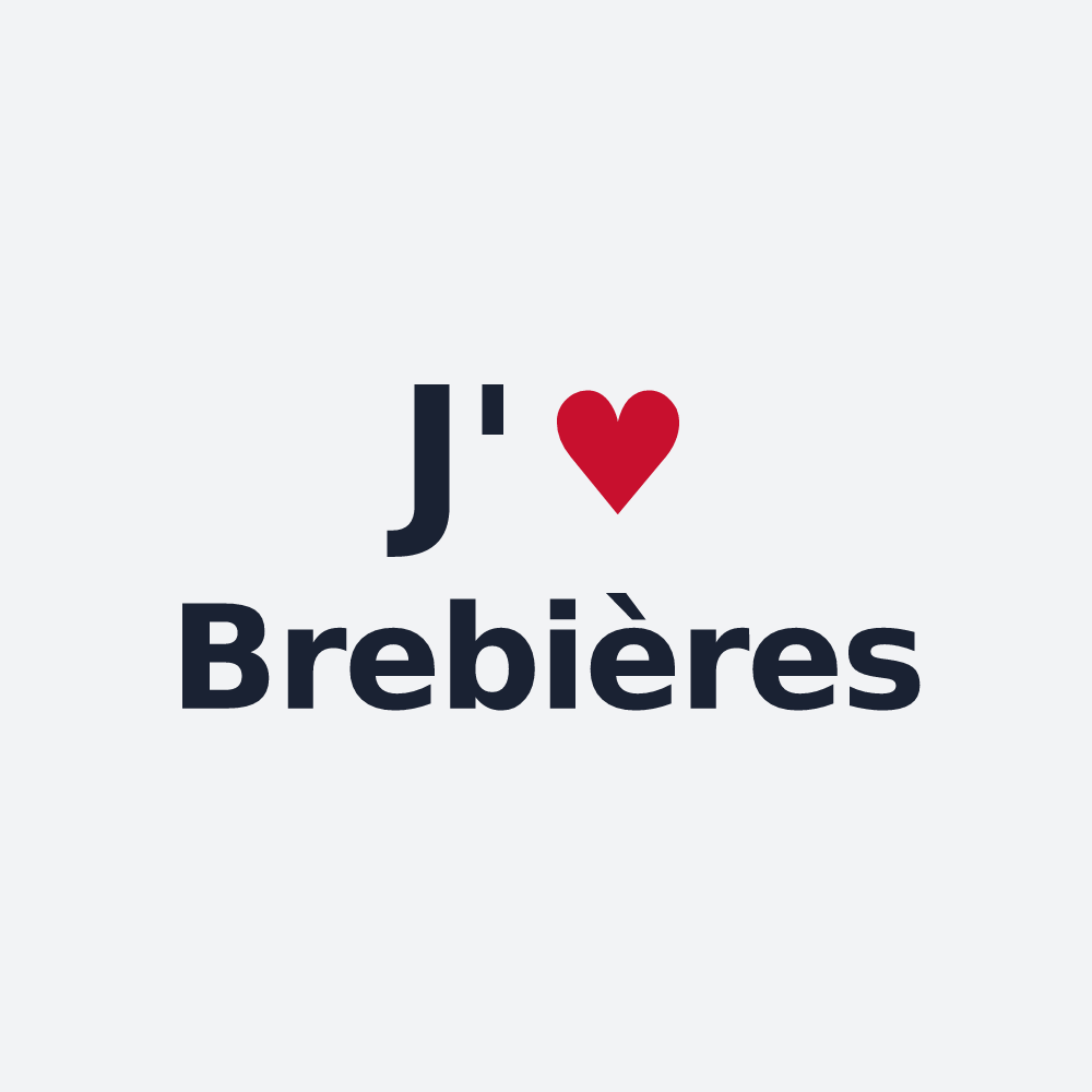 Poster personnalisé Brebières — design J'aime Brebières